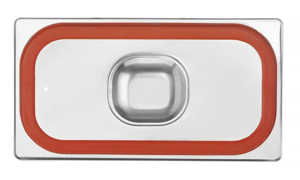 Hendi GN-låg med Silikonekant Lufttæt 1/3 Rustfrit Stål 802632 by Hendi color Sort