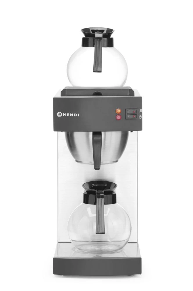Hendi Kaffemaskine med Glaskande 1,8L 208304 by Hendi color Sort