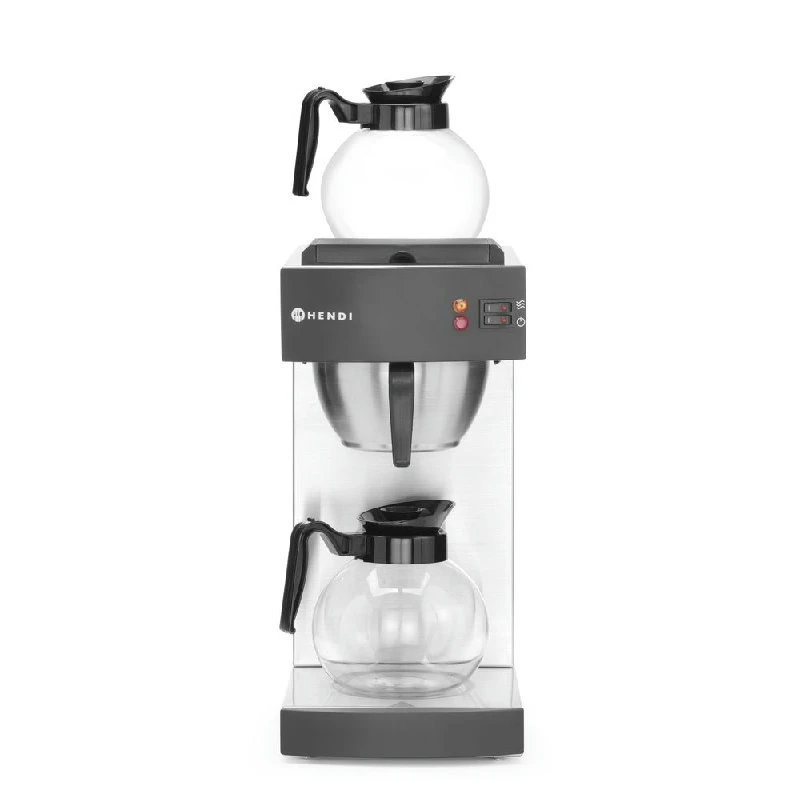 Hendi Kaffemaskine med Glaskande 1,8L 208304 by Hendi color Sort