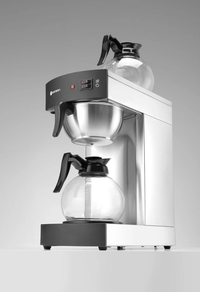 Hendi Kaffemaskine med Glaskande 1,8L 208304 by Hendi color Sort