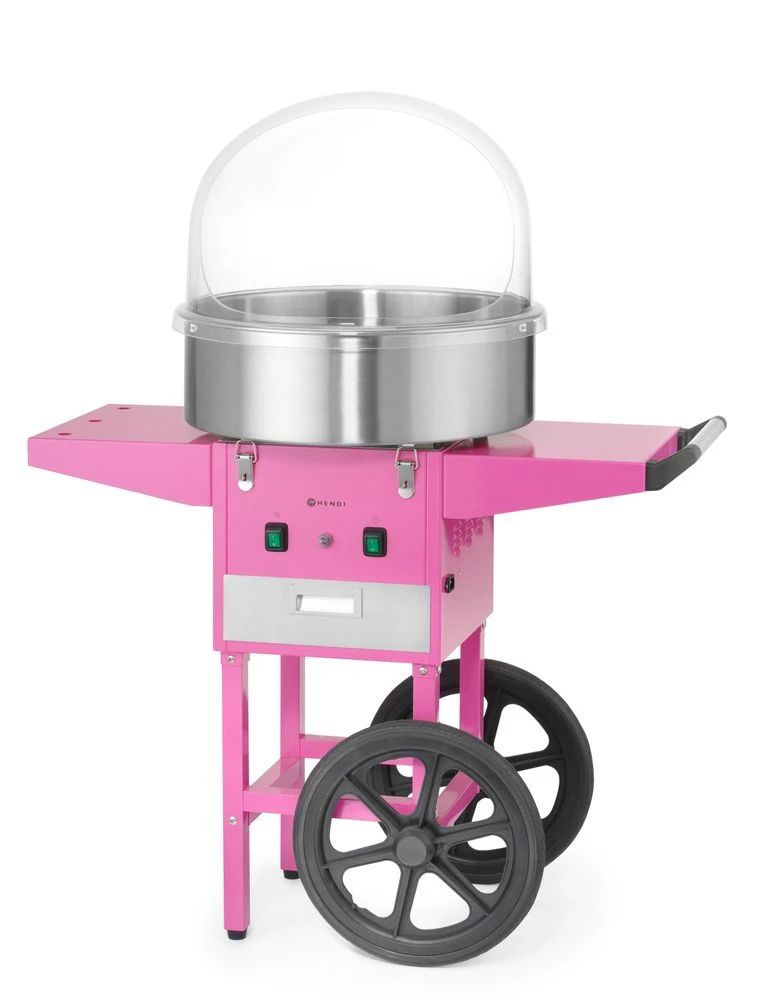 Hendi Candyfloss maskine Lyserød Metal 282809 by Hendi color Sort