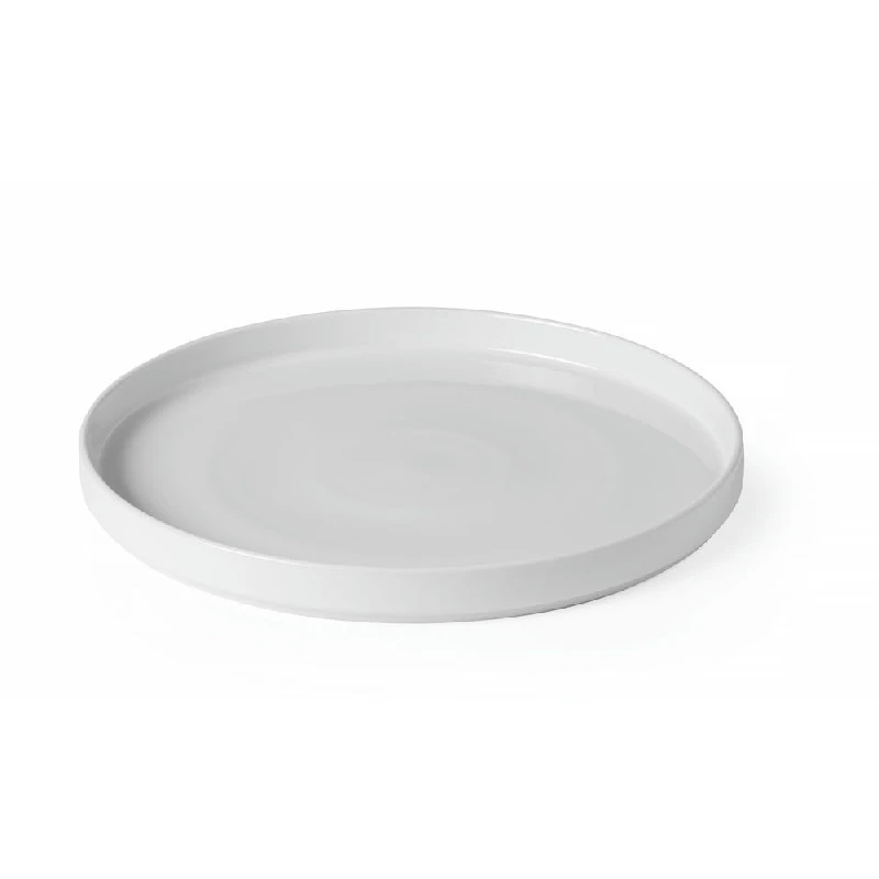 6 stk Hendi Oslo Tallerken med Høj Kant Hvid Ø28 cm 768754 by Hendi color Sort