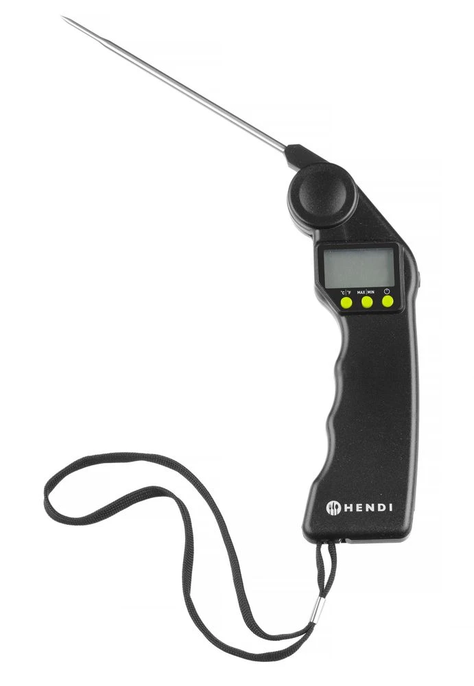 Hendi Digitalt Termometer med foldbar sonde Sort 271315 by Hendi color Sort