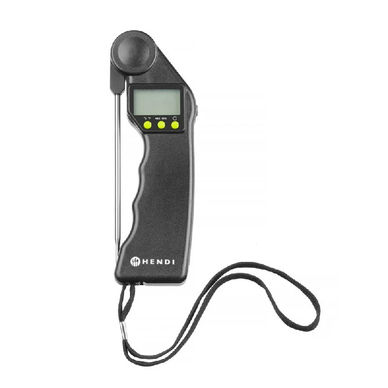 Hendi Digitalt Termometer med foldbar sonde Sort 271315 by Hendi color Sort
