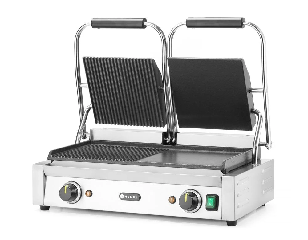 Hendi Kontaktgrill Dobbelt Rustfrit Stål 263907 by Hendi color Sort