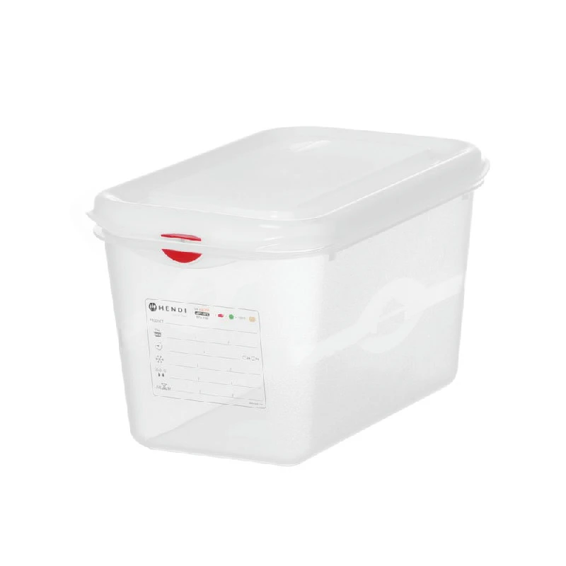 Hendi GN 1/4 Kantine Polypropylen Transparent 150 mm 873212 by Hendi color Sort