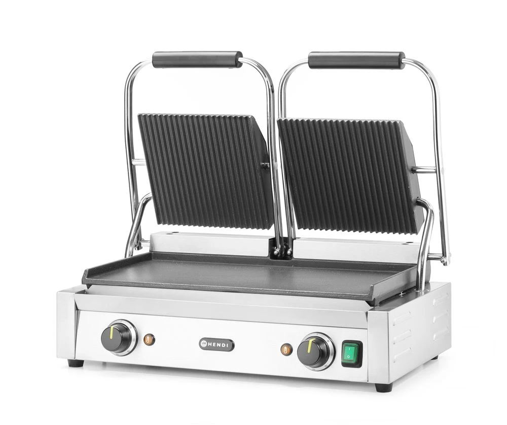 Hendi Kontaktgrill Dobbelt Metal 263808 by Hendi color Sort