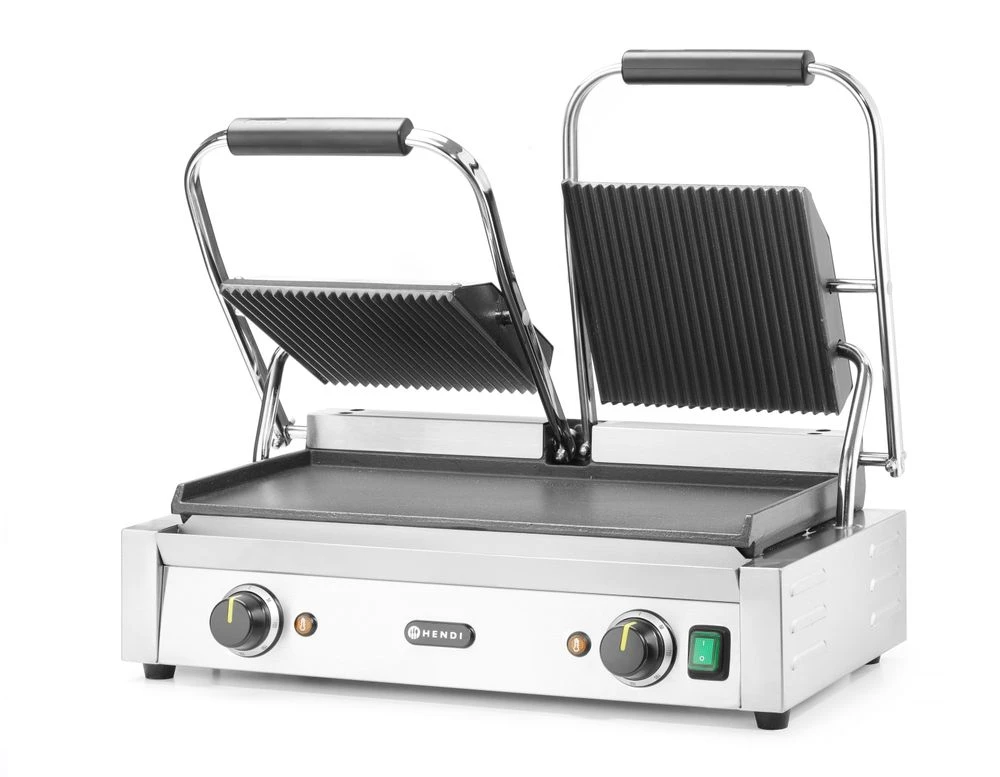 Hendi Kontaktgrill Dobbelt Metal 263808 by Hendi color Sort