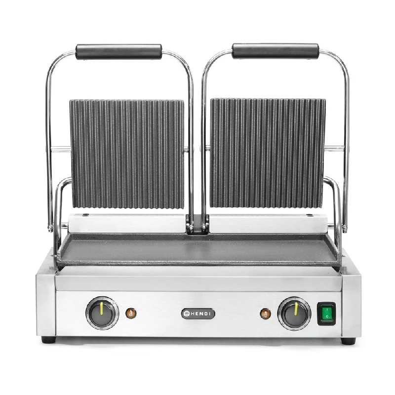 Hendi Kontaktgrill Dobbelt Metal 263808 by Hendi color Sort