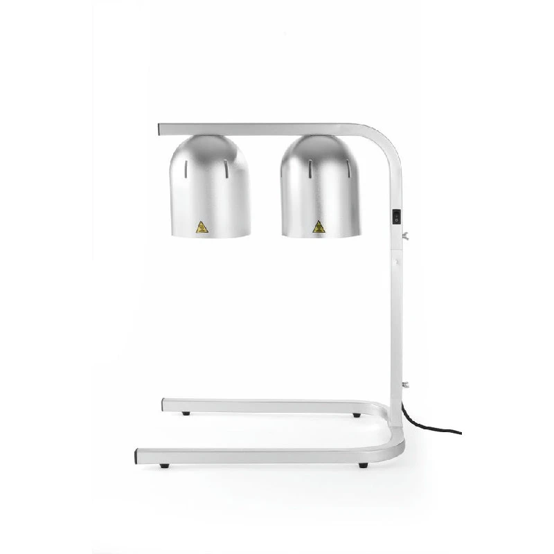 Hendi Varmelampe Bro med 2 Infrarøde Lamper Sølv 273906 by Hendi color Sort