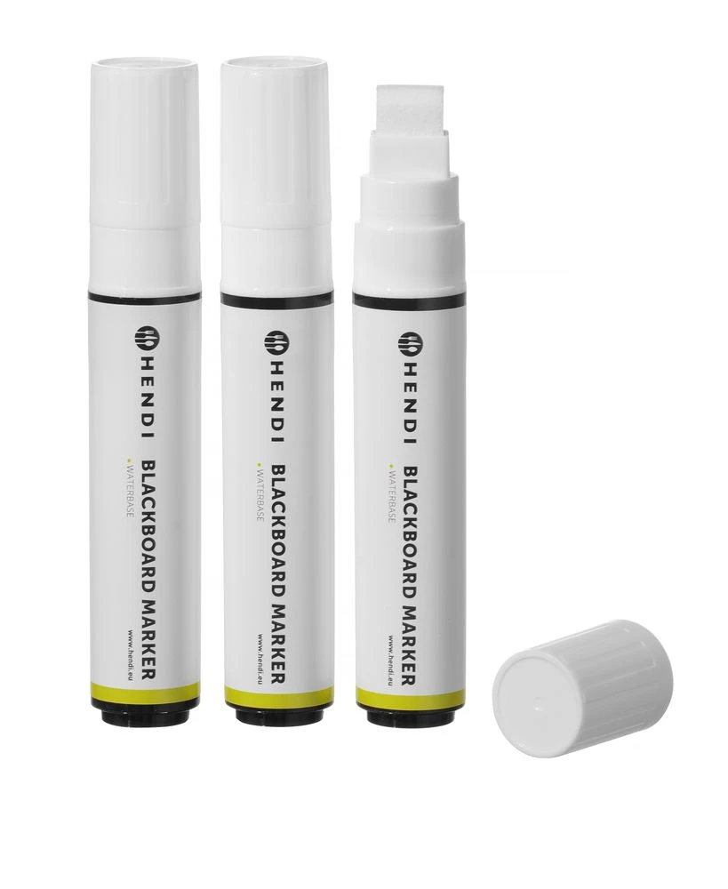 Hendi Tavlekridt Marker 15 mm bred spids 664223 by Hendi color Sort