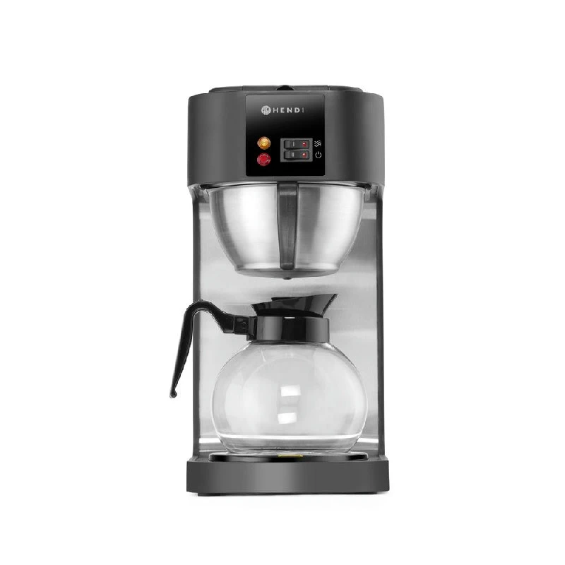 Hendi Kaffemaskine til Filterkaffe med 2 Varmeplader 208533 by Hendi color Sort