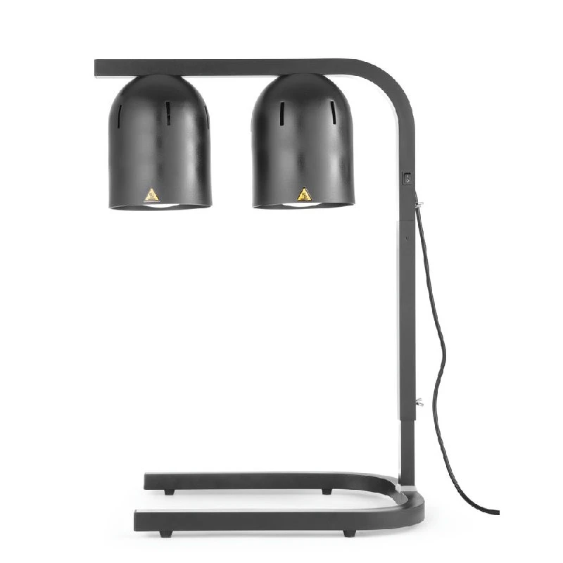 Hendi Infrarød Varmelampe med 2 pærer Sort Metal 273913 by Hendi color Sort