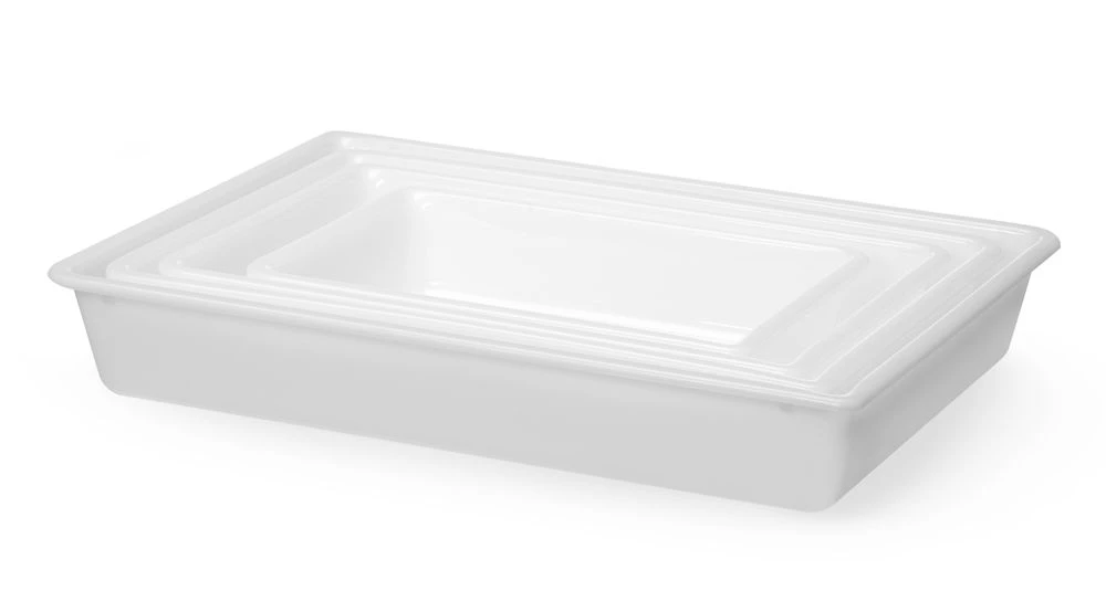 Hendi Prep-bakke til Servering Hvid Plast 873441 by Hendi color Sort