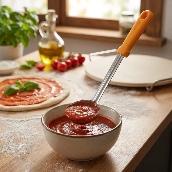 Hendi Pizzasauce Øse Orange Plast/Metal 1 stk 855621 by Hendi color Sort