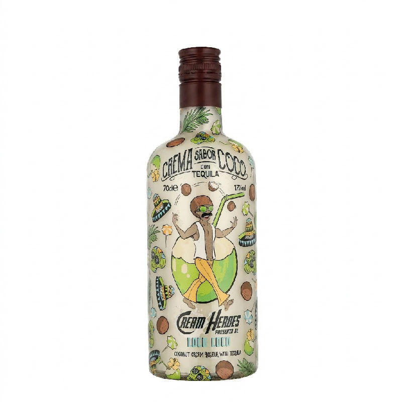 Cream Heroes Loco Coco Kokos Tequila Likør 70cl L-66-618-00  color Sort