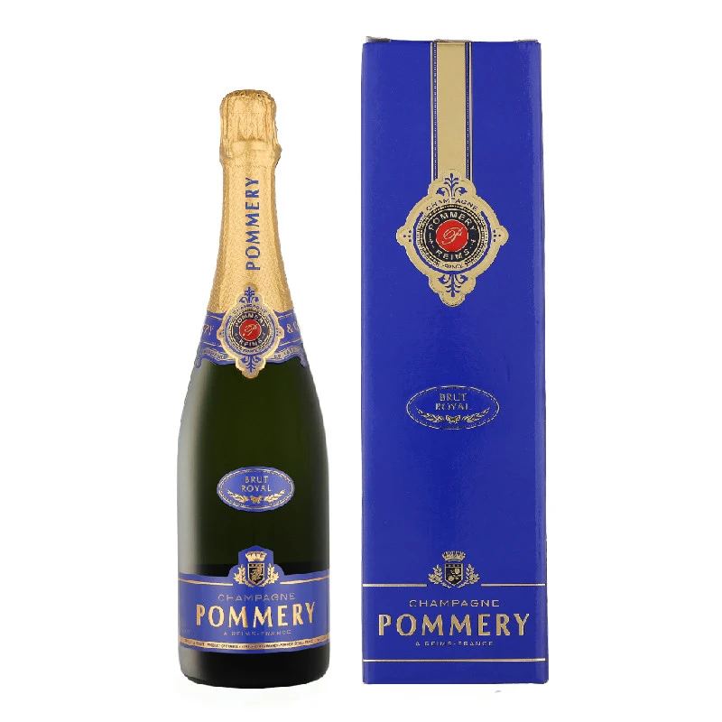 Pommery Brut Royal Champagne med gaveæske 75cl L-25-481-00  color Sort