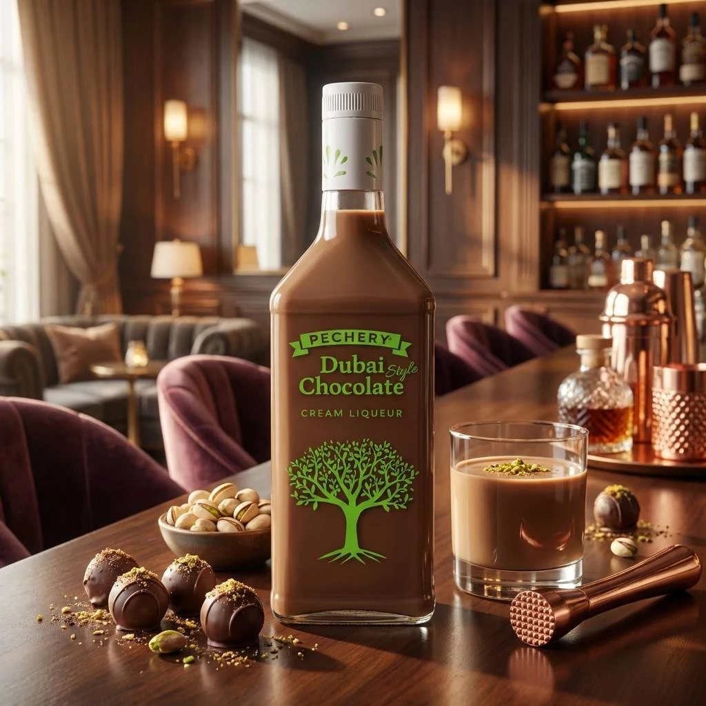 Pechery Dubai Chocolate Likør 70cl L-66-770-00  color Sort
