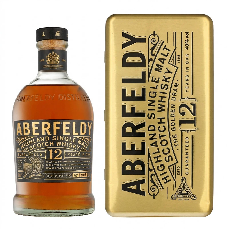 Aberfeldy 12 års Single Malt Whisky 70cl m. gaveæske L-11-471-00  color Sort