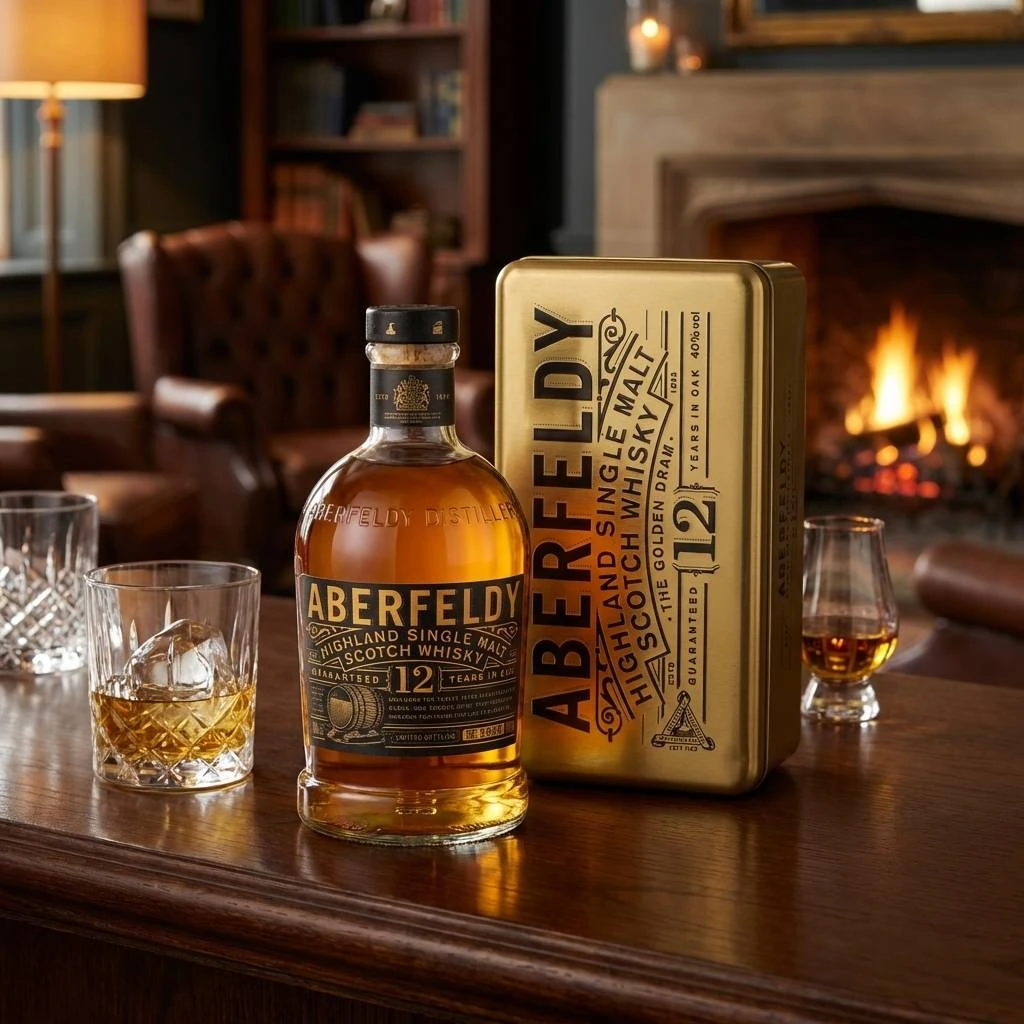 Aberfeldy 12 års Single Malt Whisky 70cl m. gaveæske L-11-471-00  color Sort
