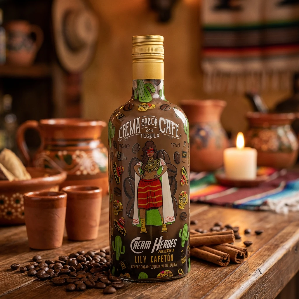 Cream Heroes Lily Cafeton Kaffe Tequila Likør 70cl L-63-519-00  color Sort