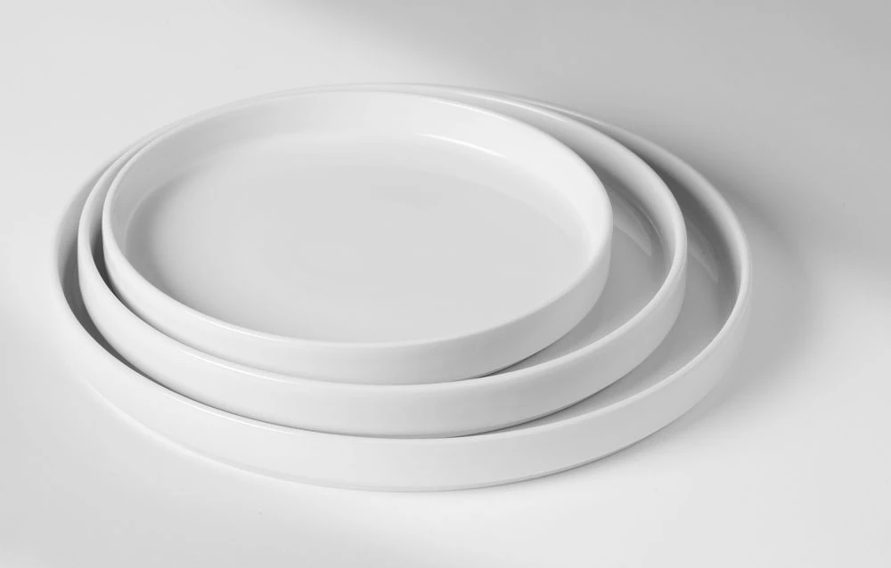 6stk Hendi Oslo Tallerken med Høj Kant Hvid Ø20 cm 768730 by Hendi color Sort