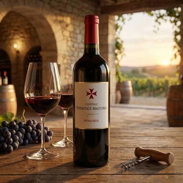 Pomerol Chateau Hermitage Mazeyres 2023 591756  color Sort
