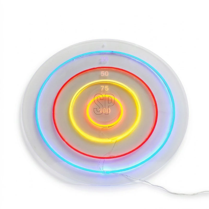 Dartskive Neon 45x45cm NE1200080  color Sort