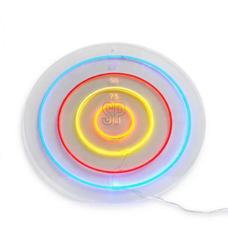 Dartskive Neon 45x45cm NE1200080  color Sort