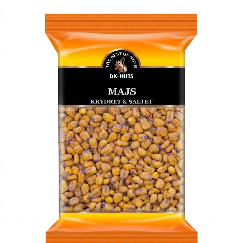 Majs (Ristet, Krydret & Saltet) 0,45 kg 823DX by DK-NUTS color Sort