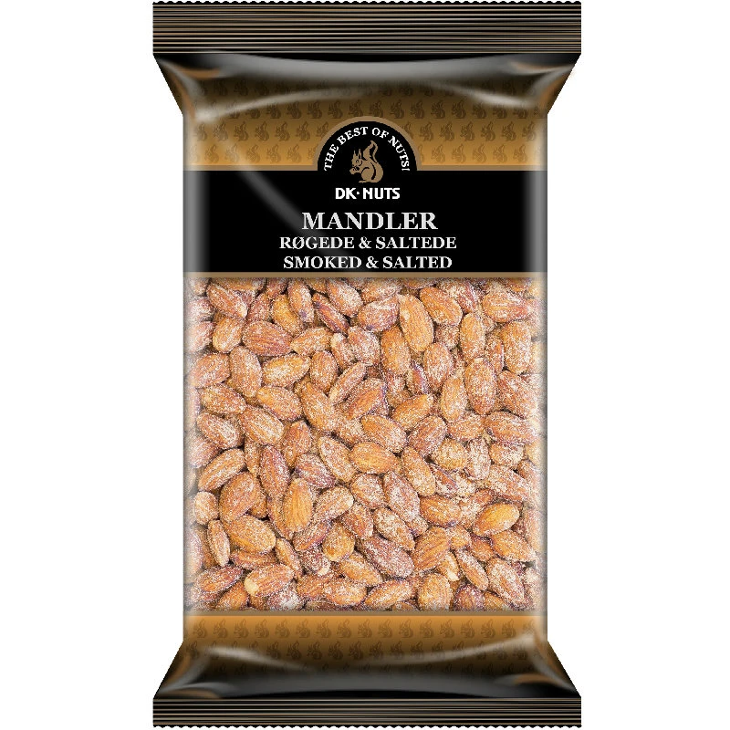 Mandler Luksus (Røgede & Saltede) 1 kg 144C by DK-NUTS color Sort