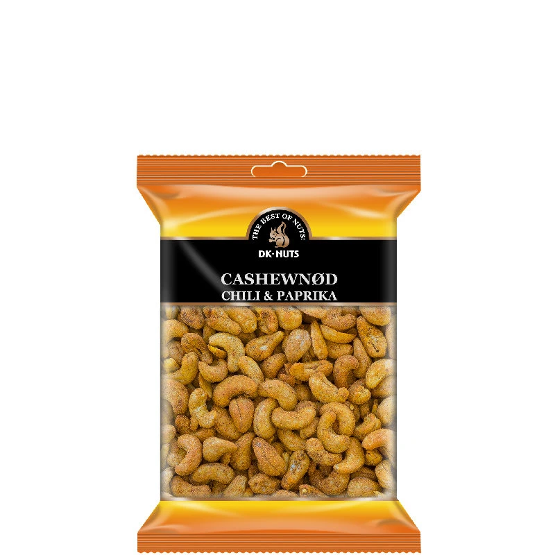 Dknuts Cashewnødder Chili & Paprika 0,25 kg 113D by DK-NUTS color Sort