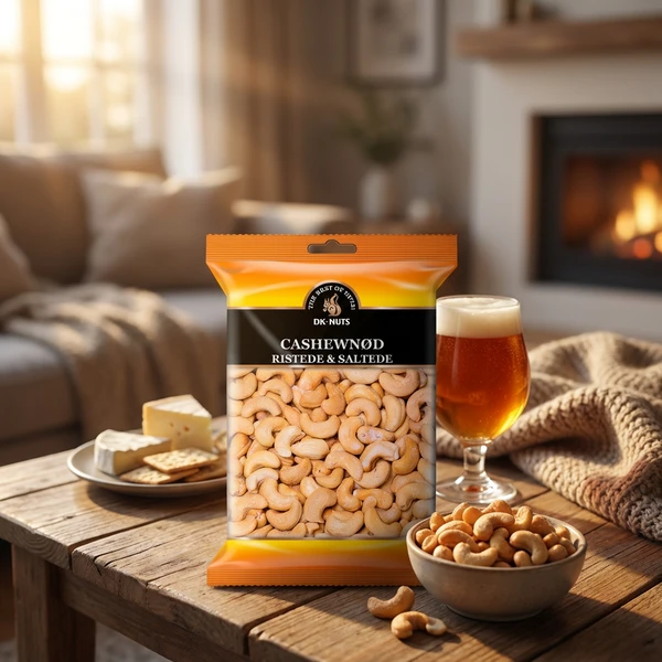 Dknuts Cashewnød Luksus Ristede & Saltede 0,25 kg 112D by DK-NUTS color Sort