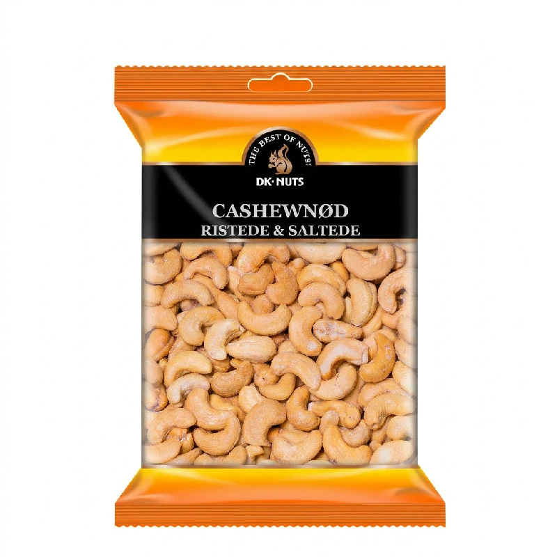 Dknuts Cashewnød Luksus Ristede & Saltede 0,25 kg 112D by DK-NUTS color Sort