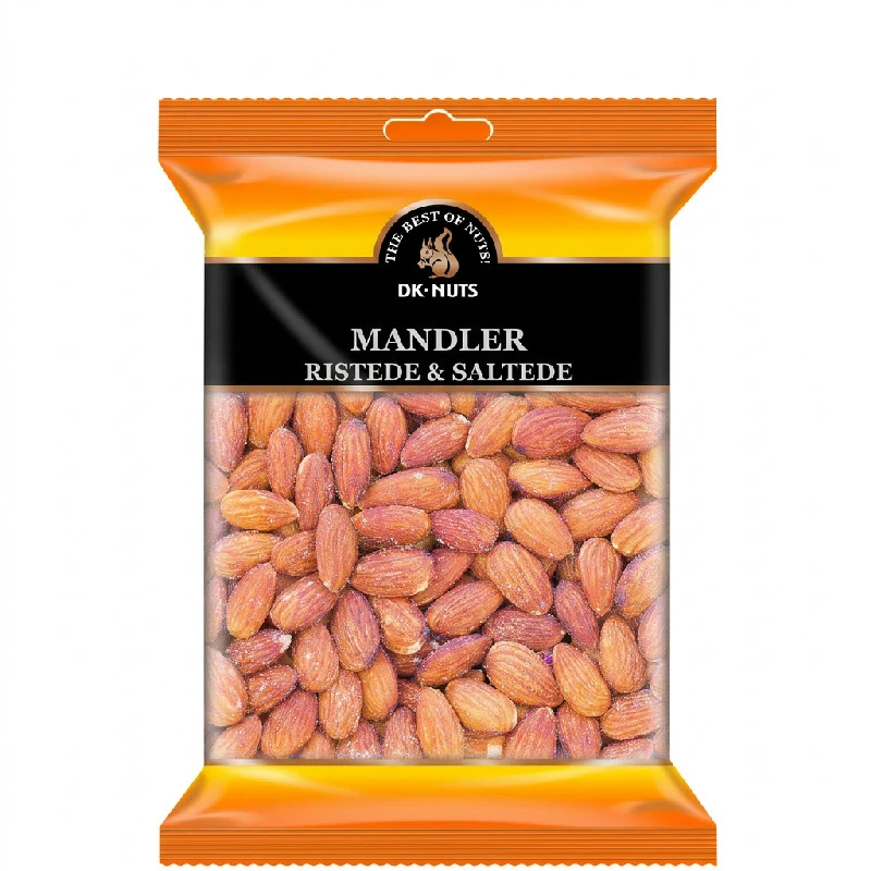 Mandler Luksus (Ristede & Saltede) 0,3 kg 142D by DK-NUTS color Sort