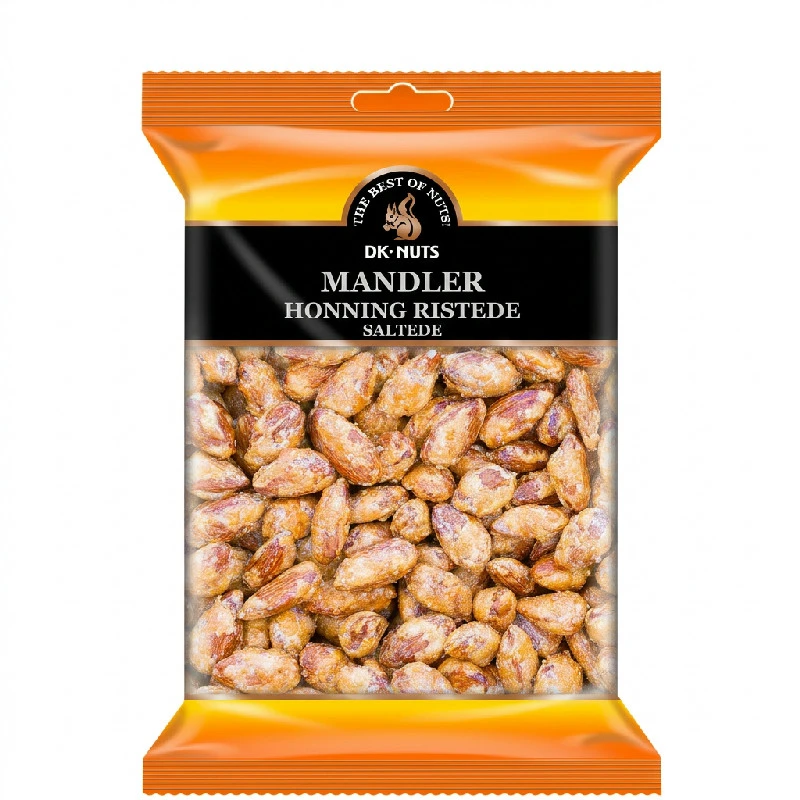 Mandler (Honning Ristede & Saltede) 0,3 kg 148D by DK-NUTS color Sort