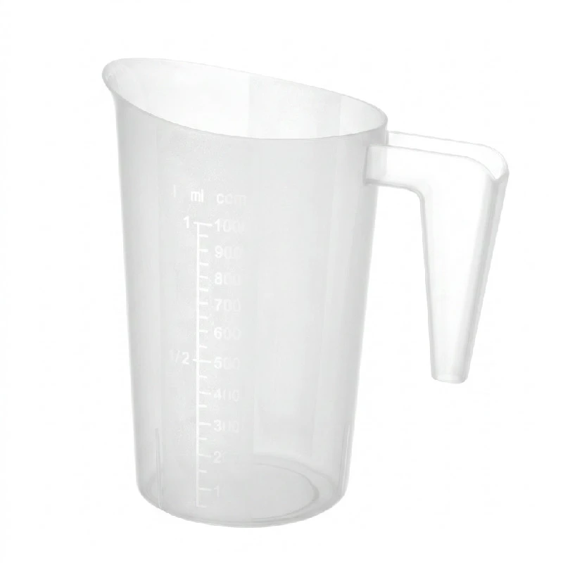 Hendi Målebæger Plast Stabelbar 1L 567821 by Hendi color Sort