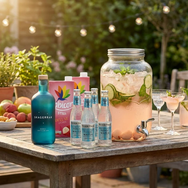 Lychee Gin & Tonic Dispenser - Drinkspakke Bundle168  color Sort
