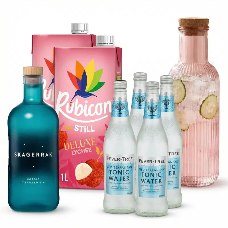 Lychee Gin & Tonic Pitcher - Drinkspakke Bundle169  color Sort