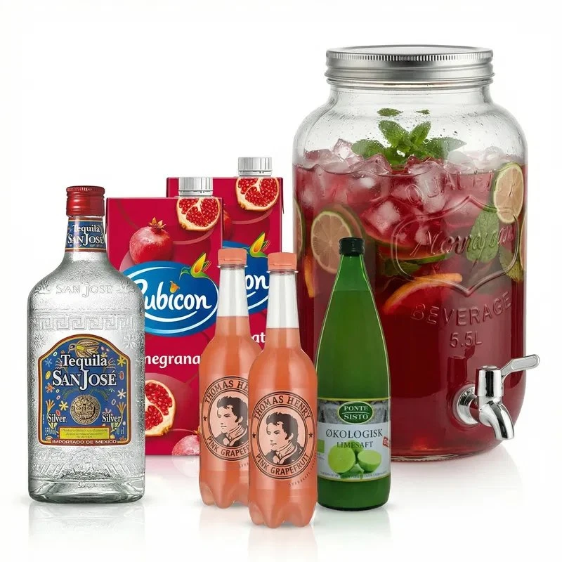 Pomegranate Paloma Dispenser - Drinkspakke Bundle174  color Sort