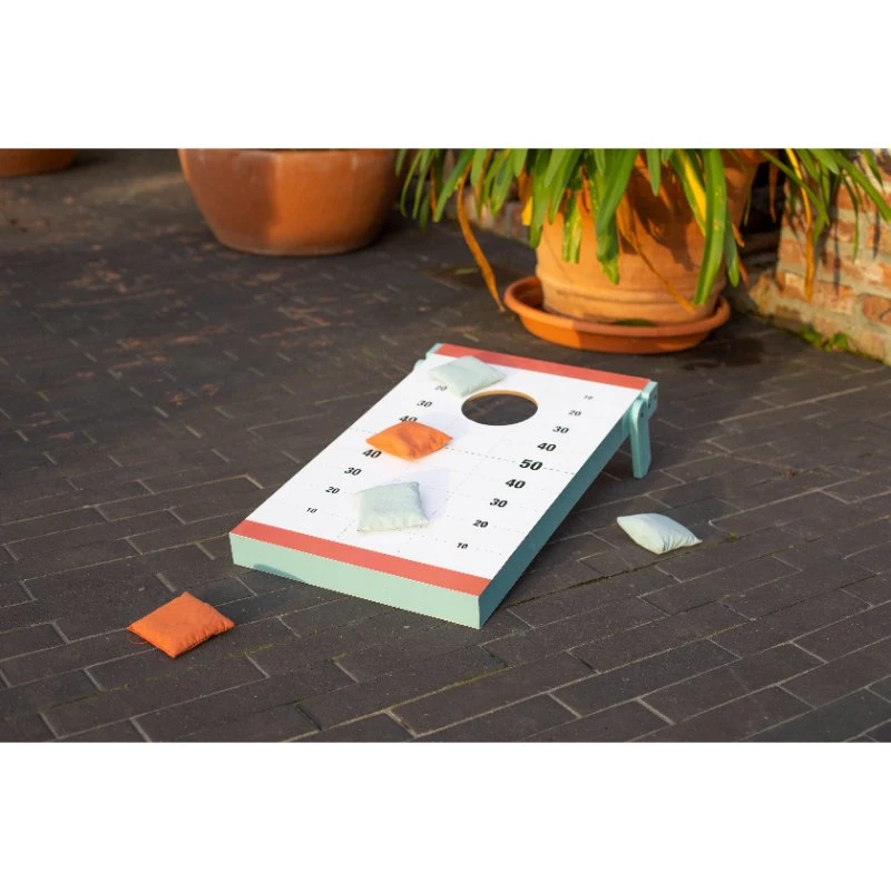 Livoo Bean Bag Game 2-i-1 FSC Træ Havespil 96-JEU002  color Sort