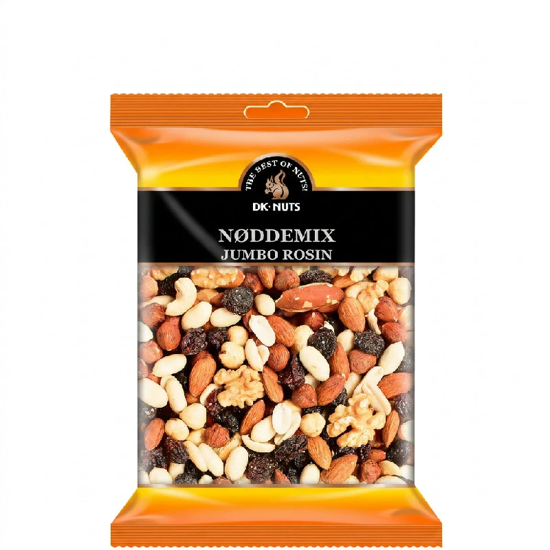 DK-NUTS Nøddemix med Rosiner 0,35 kg 102D by DK-NUTS color Sort