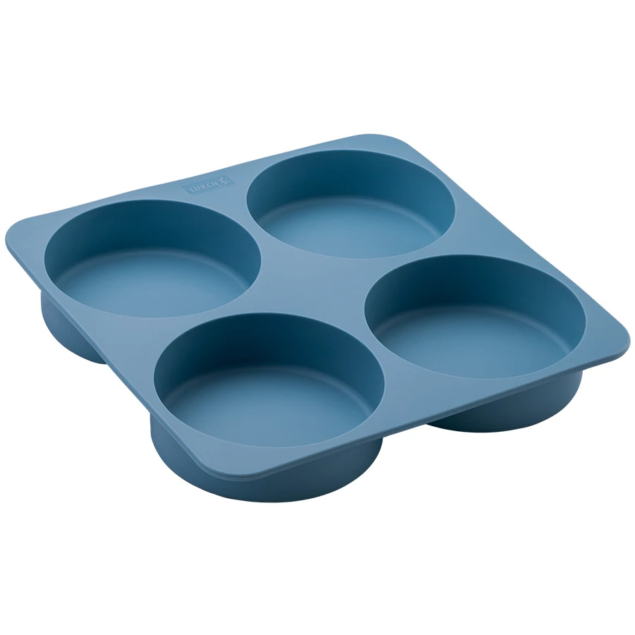 Lurch Flexistarter Bageform til Burgerboller 4 stk. Blå LU84001 by LURch color Sort