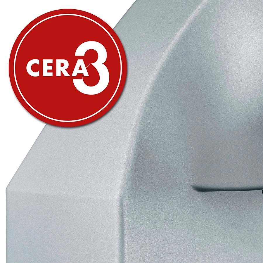 Graef Slicer Iconic25 Kipbar Pålægsmaskine CERA Mat Sølv GRM99FEU by Graef color Sort