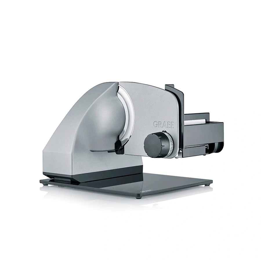Graef Slicer Iconic25 Kipbar Pålægsmaskine CERA Mat Sølv GRM99FEU by Graef color Sort