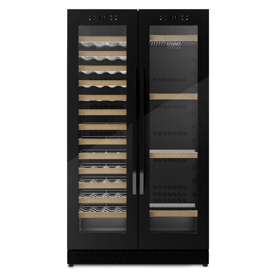 Caso WineChef Duo 122 Vinkøleskab 2 Zoner 1625mm CS674 by CASO color Sort