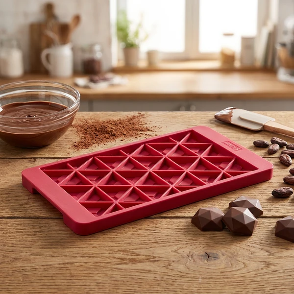 Lurch Chokoladeform Small Silikone Rød 12x23,5cm LU83093 by LURch color Sort
