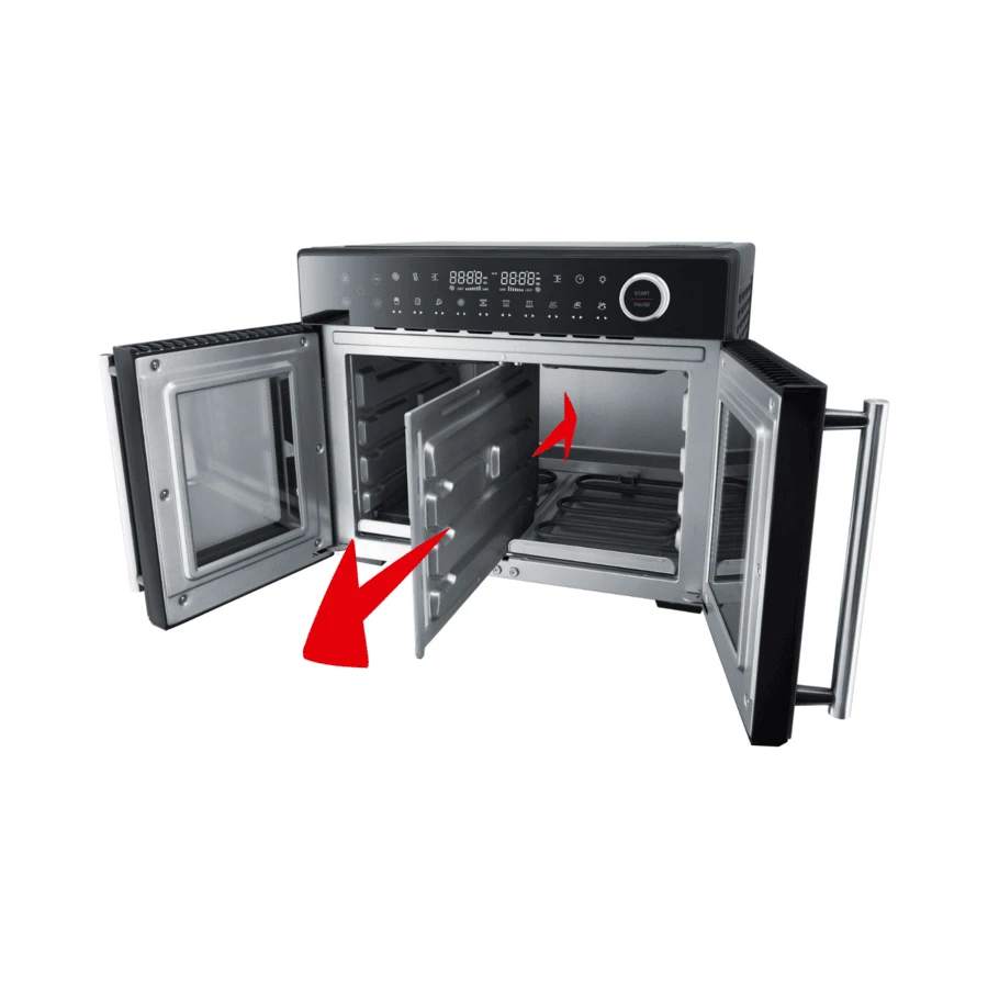 Steba Tri-Zone Airfryer 24 L Sort STAF24TRIZONE by Steba color Sort