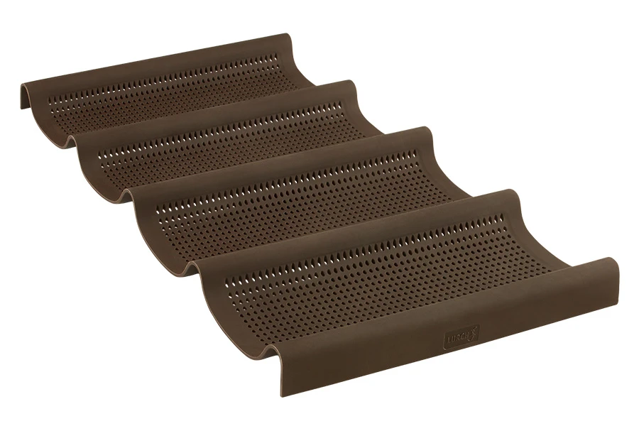 Lurch Flexiform Silikoneform til 4 Mini Baguetter Brun LU85089 by LURch color Sort