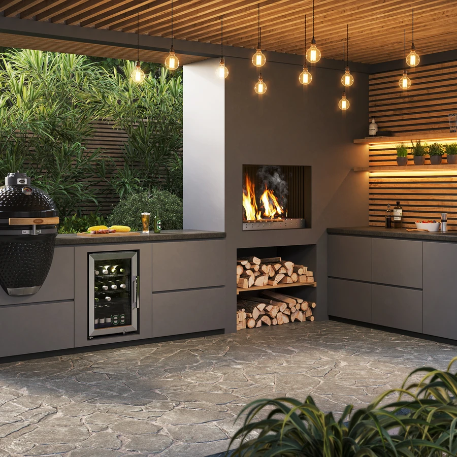 Caso BBQ Deluxe S-L Smart Flaskekøleskab Rustfrit Stål CS708 by CASO color Sort